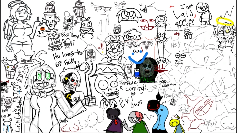 Sketch Collab Doodles by aplovestudio on Newgrounds