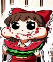 Neco Arc eating a watermelon by LillyAlbarn on Newgrounds