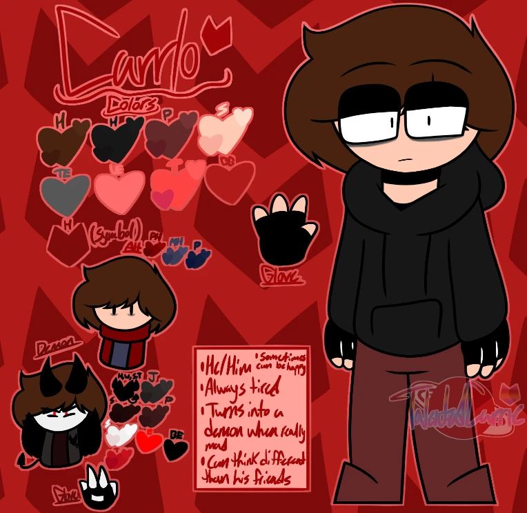 All of my refs of my ocs by TalentedCarrie on Newgrounds