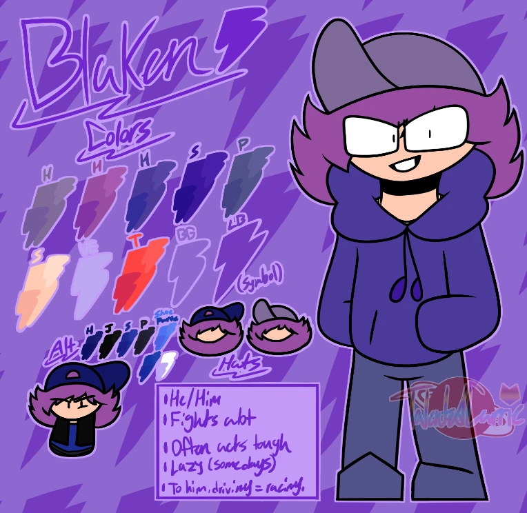 All of my refs of my ocs by TalentedCarrie on Newgrounds