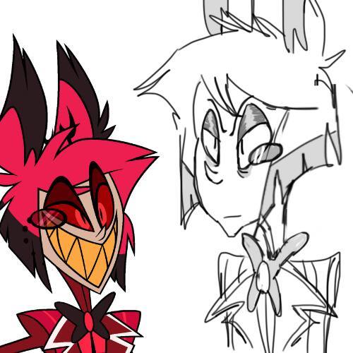 Angeldust + Alastor Hazbin Hotel Sketches by 29303-130KE on Newgrounds