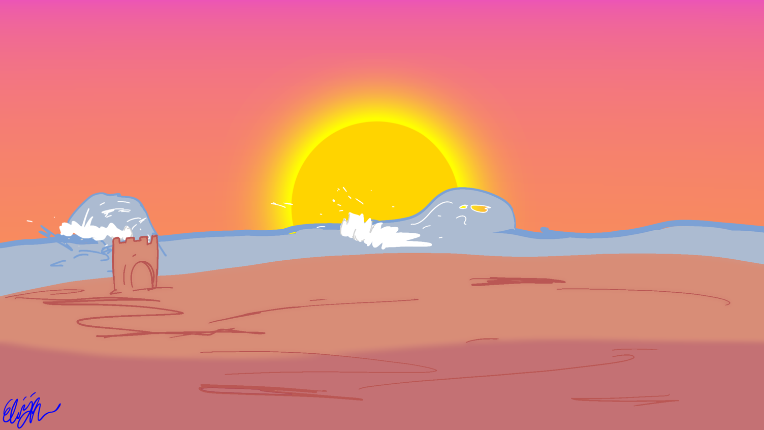 Chilling on the Beach by TeddAnimates on Newgrounds
